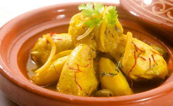 Tajine de poulet aux pommes de terre