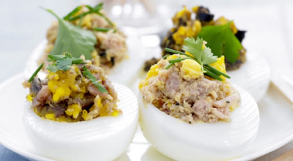 Oeufs farcis aux sardines