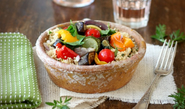 Salade de couscous aux légumes