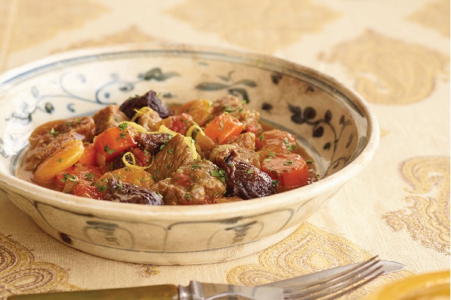 Tajine de jarret d'agneau aux épices